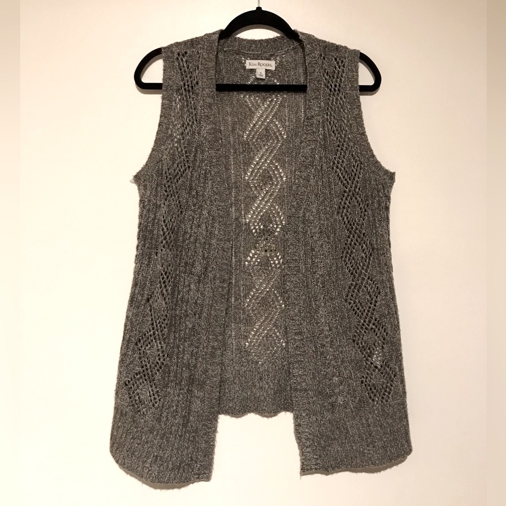 Knit Sleeveless Cardigan